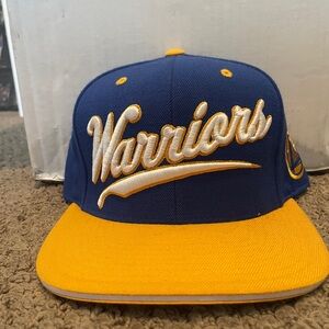 Mitchell & Ness Warriors Blue and Yellow Cap